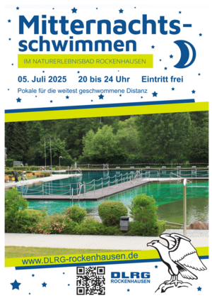 Flyer Mitternachtsschwimmen 2025